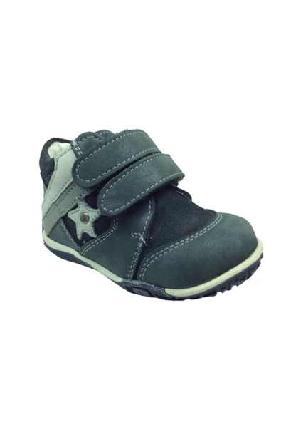 Perlina Ortopedika Ilkadım Erkek Çocuk Bot Lacivert Cırtlı 04-5 Klt % 100 Deri Ortopedik Anatomik - 2