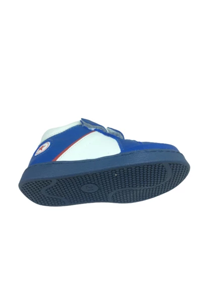 ÖZPINARCI Ortopedikal Bebe Erkek Çocuk Bot Saks Mavi Cırtlı % 100 Deri Ortopedik Anatomik - 5