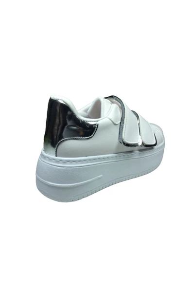 OrtopedikAL Womenly Style 2001 beyaz Cırtlı Kadın Sneaker Spor Ayakkabı - 5