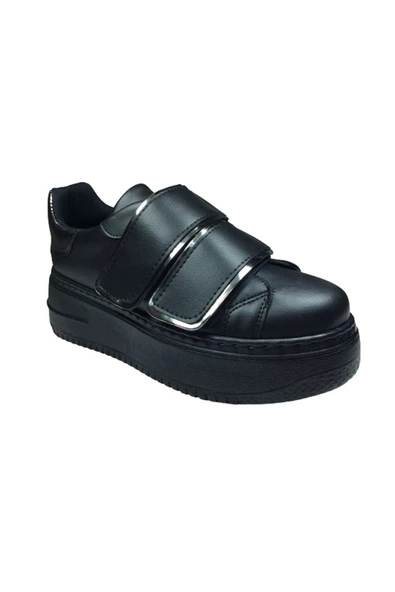 OrtopedikAL Womenly Style 2001 siyah Cırtlı Kadın Sneaker Spor Ayakkabı - 3