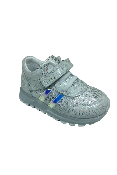 ÖZPINARCI Kız Çocuk Gümüş Ortopedikal Spor Ayakkabı - 2