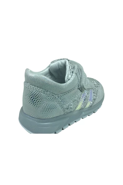 ÖZPINARCI Kız Çocuk Gümüş Ortopedikal Spor Ayakkabı - 4