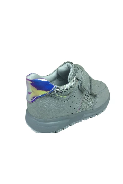 ÖZPINARCI Kız Çocuk Gümüş Ortopedikal Spor Ayakkabı - 4