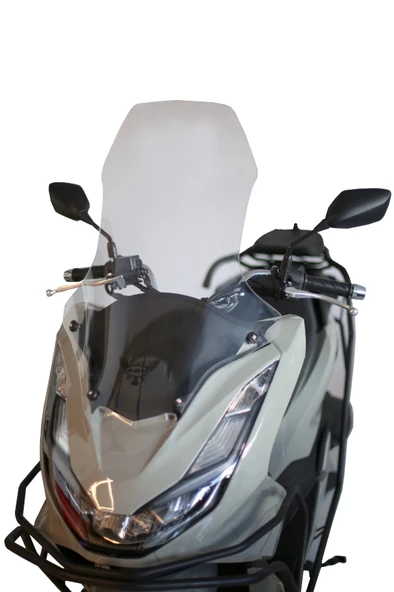 ABV Honda PCX Şeffaf Tur Camı 79x57 cm (21-24) + Bağlantı Ekipmanı