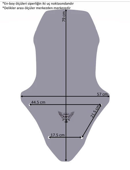 ABV Honda PCX Füme Tur Camı 79x57 cm (21-24) + Bağlantı Ekipmanı - 5
