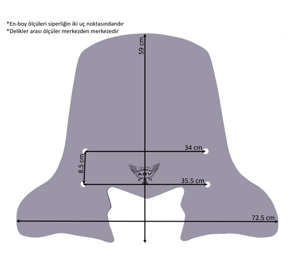 ABV Honda Dio El Korumalı Füme Tur Camı 59x72.5 cm (21-25) + Bağlantı Ekipmanı - 5
