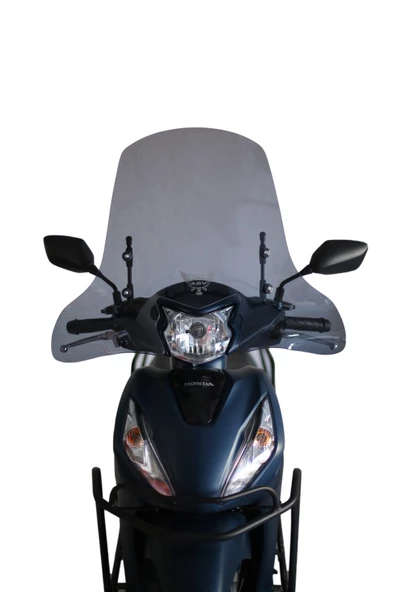 ABV Honda Dio El Korumalı Füme Tur Camı 59x72.5 cm (21-25) + Bağlantı Ekipmanı - 4