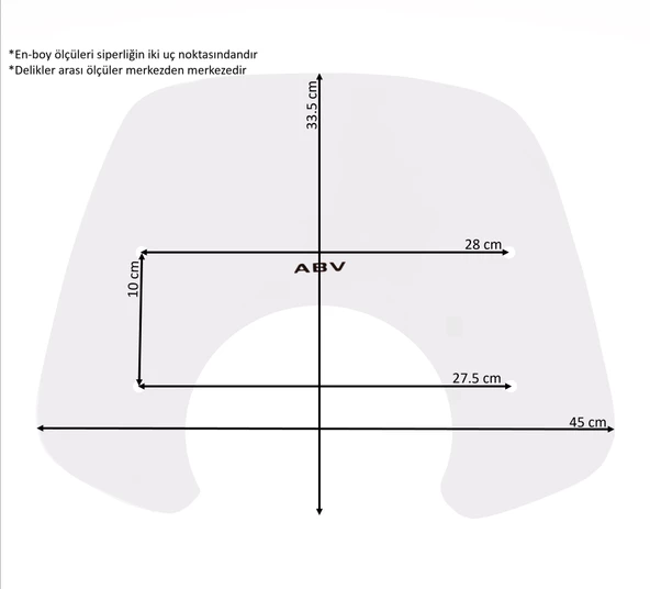 ABV Arora Cappucino Şeffaf Ön Cam 33.5x45 cm + Bağlantı Ekipmanı - 7