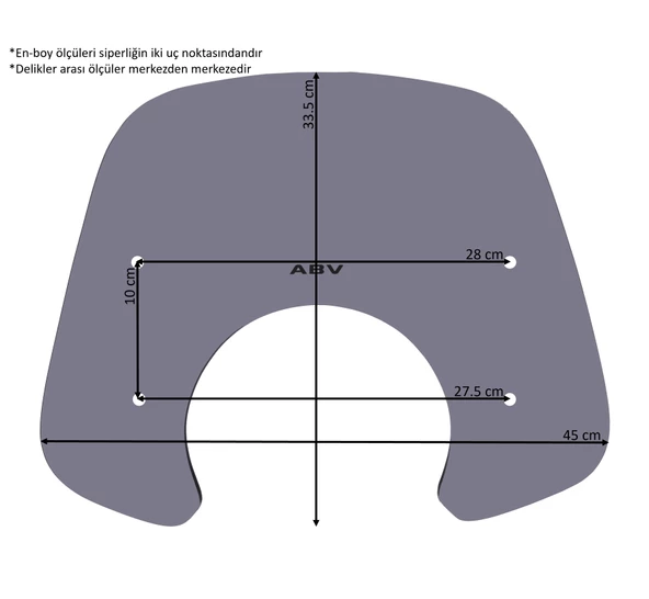 ABV Arora Cappucino Füme Ön Cam 33.5x45 cm + Bağlantı Ekipmanı - 5