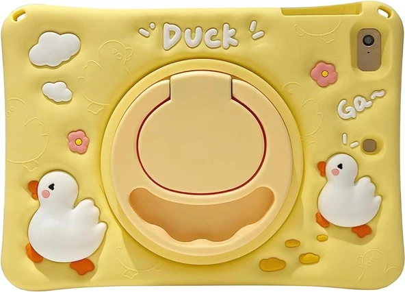Samsung Galaxy Tab A9 8.7inç X110 X113 X115 X117 Kılıf Cute Dolls Standlı Eğlenceli 3D Karekterli Çocuk Kılıfı - 6