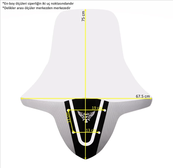 ABV Yamaha N-Max El Korumalı Şeffaf Tur Camı 75x67.5 cm (15-20) + Vida Takımı - 5