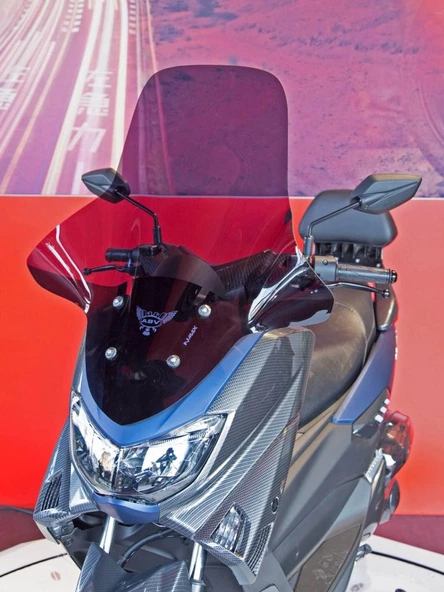 ABV Yamaha N-Max El Korumalı Füme Tur Camı 75x67.5 cm (15-20) + Vida Takımı