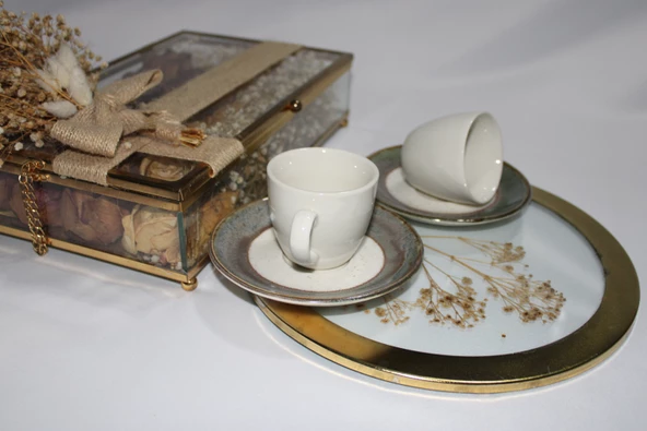 Türk Kahvesi, Espresso, Hediyelik 2 Li Kahve Fincanı- Doğum Günü, Sevgililer Günü Hediyesi - 5