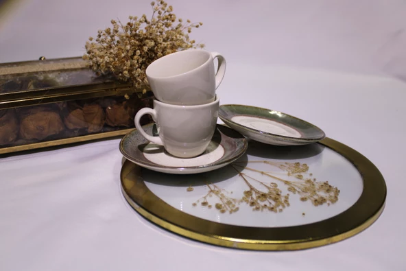 Türk Kahvesi, Espresso, Hediyelik 2 Li Kahve Fincanı- Doğum Günü, Sevgililer Günü Hediyesi - 2