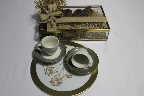 Türk Kahvesi, Espresso, Hediyelik 2 Li Kahve Fincanı- Doğum Günü, Sevgililer Günü Hediyesi - 4