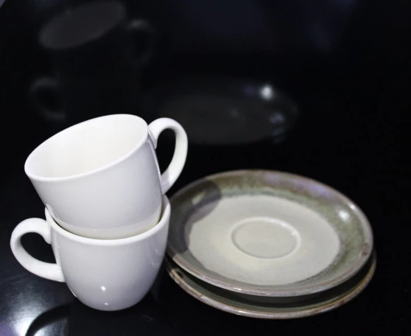 Türk Kahvesi, Espresso, Hediyelik 2 Li Kahve Fincanı- Doğum Günü, Sevgililer Günü Hediyesi Fincan Seti - 5