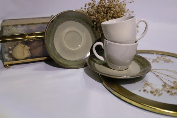 Türk Kahvesi, Espresso, Hediyelik 2 Li Kahve Fincanı- Doğum Günü, Sevgililer Günü Hediyesi Fincan Seti - 2