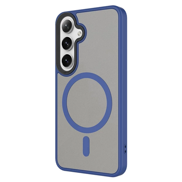 Galaxy S24 Plus Kılıf Sert PC Arka Yüzey Wireless Şarj Özellikli Flet Magsafe Kılıf - Resim 11