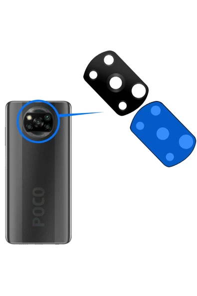 Poco X3 - Poco X3 Nfc Kamera Lens Camı