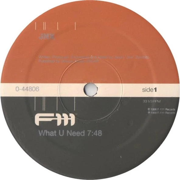 JNX – What U Need - House Acid Vinly Plak alithestereo