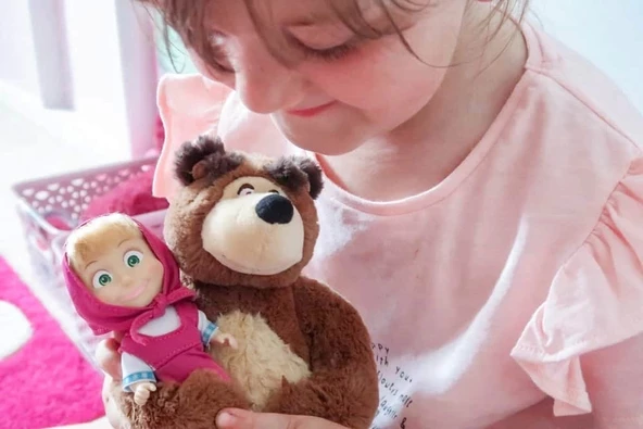Maşa ile Koca Ayı - Masha and the Bear Masha Doll 12cm and Bear 25cm - 4