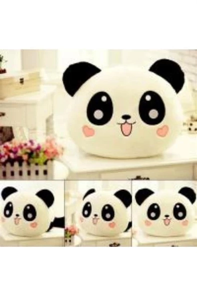 BUFFER® Kalpli Yanaklı Sevimli Panda Yastık - 8