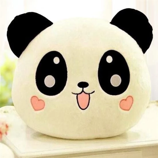 BUFFER® Kalpli Yanaklı Sevimli Panda Yastık - 3