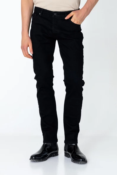 Erkek Regular Fit Sade Rahat Kot pantolon - 3