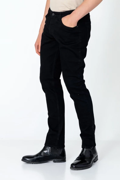 Erkek Regular Fit Sade Rahat Kot pantolon - 4