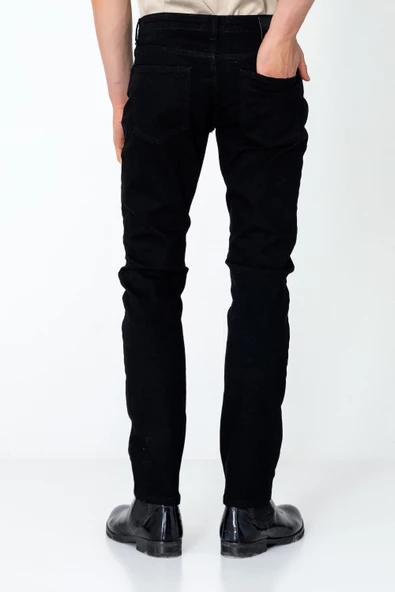 Erkek Regular Fit Sade Rahat Kot pantolon - 5