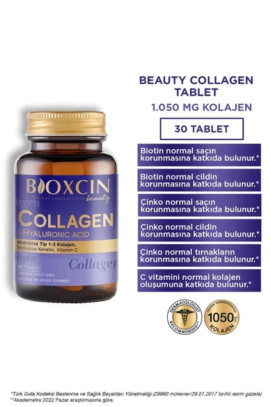 Bioxcin Beauty Collagen 30 Tablet - Tip1 Tip 3 Hidrolize Kolajen - 2