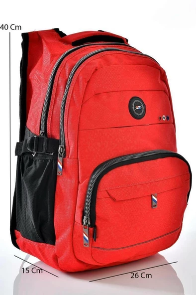 Relaxion Okul Sırt Çantası Kırmızı 2236 - 2