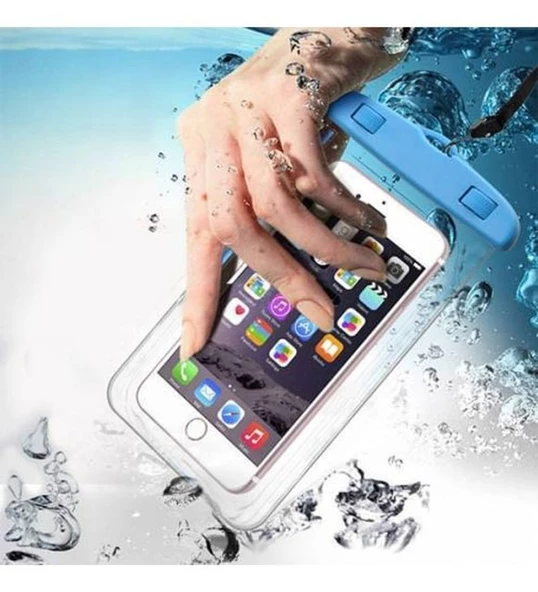 Motosiklet Su Geçirmez Telefon Kılıfı Şefaf Askılı Tüm Telefonlarla Uyumlu (Siyah)_Supermoto - Resim 2