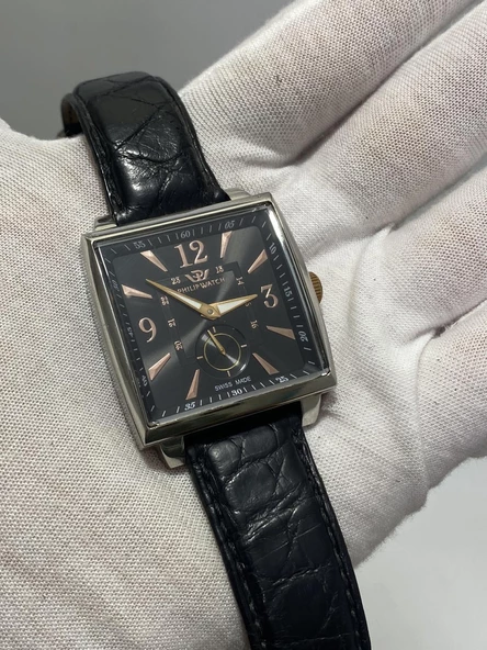 Philip Watch 35x35mm Deri Kordon Erkek Kol Saati 8211120025 2.El ürün görseli