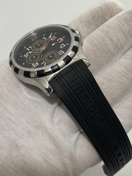 Tommy Hilfiger 41mm Silikon Kordon Erkek Kol Saati F90328 (Kutusuz) - Resim 3