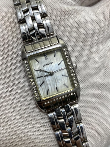 Sekonda 4454 30x20mm Çelik Kordon Kadın Kol Saati 2.El - 4