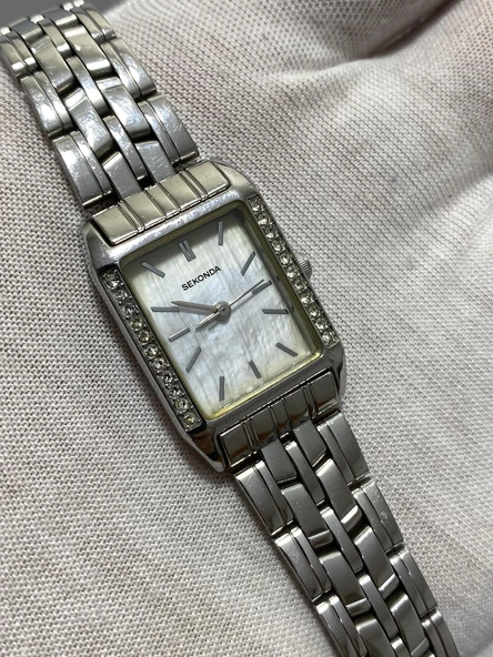Sekonda 4454 30x20mm Çelik Kordon Kadın Kol Saati 2.El - 2