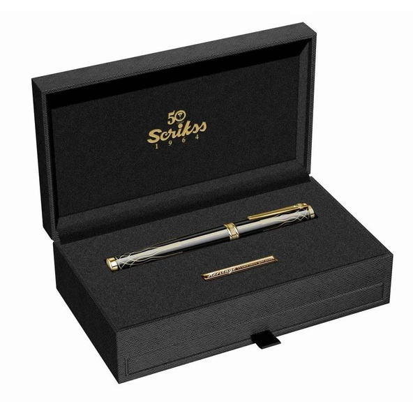 Scrikss T000SADDHRSA0A Heritage Roller Kalem 50.Yıl Siyah Altın - 8