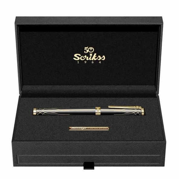 Scrikss T000SADDHRSA0A Heritage Roller Kalem 50.Yıl Siyah Altın - 9