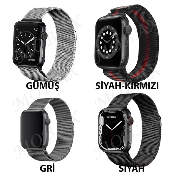 Apple Watch 44/45/46/49mm Kordon Milano Loop Metal Kordon 2/3/4/5/6/se/7/8/9/10/11/ultra - 7