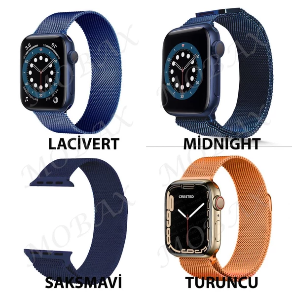 Apple Watch 44/45/46/49mm Kordon Milano Loop Metal Kordon 2/3/4/5/6/se/7/8/9/10/11/ultra - 4