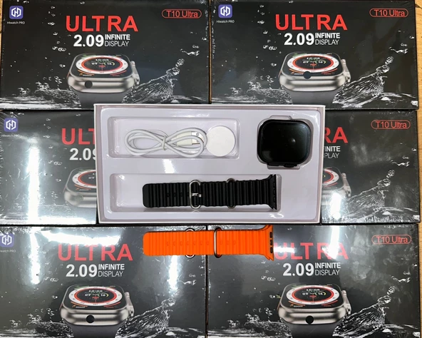T10 Ultra Ios ve Android Destekli SİYAH Kasa Çift kordon - 2