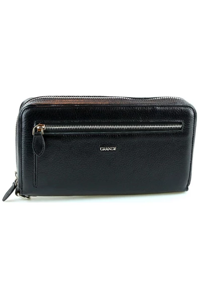 Grande Hakiki Deri Erkek El Çantası Siyah 4274 ürün görseli 1