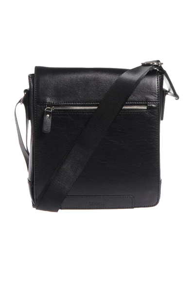 Grande Hakiki Deri Erkek Postacı Çantası Siyah 4251 - 2