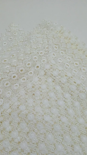 Gravel Örgü Masa Örtüsü (Krem, papatya - 180X280cm - 5