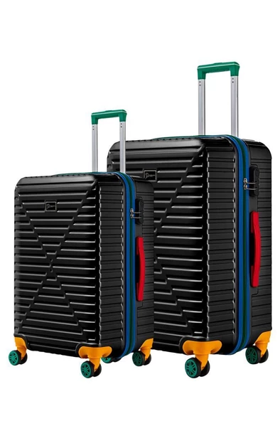 Louisiana Polo Büyük Ve Orta Boy 2'li Valiz Seti %100 Polikarbon Valiz 4x2 Teker Siyah 1088 ürün görseli 1