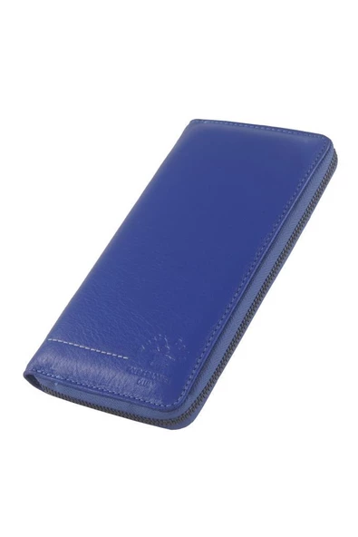 West Polo Hakiki Deri Cüzdan Saks Mavisi 851 ürün görseli 1