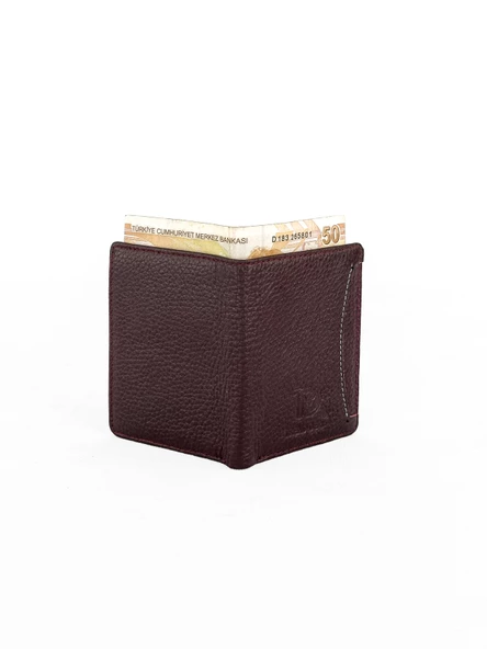 Trend Hakiki Deri Erkek Cüzdan Kartlık Bölmeli Bordo 8998 - 4