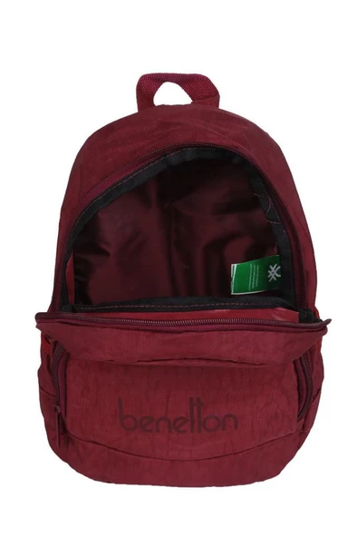 Benetton Anaokul Sırt Çantası Bordo 70019 - 4