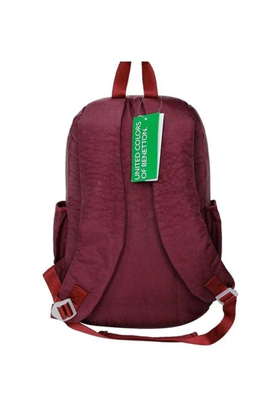 Benetton Okul Sırt Çantası Bordo 70016 - 4